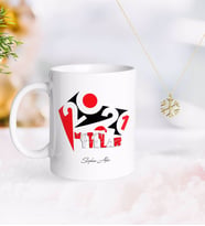 BK Gift Kişiye Özel 2024 Mutlu Yıllar Kupa ve Kar Tanesi Kolye-13 (Model 1)