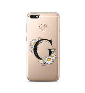 Papatya Harf Tasarım Süper Şeffaf Silikon Telefon Kılıfı Huawei P9 Lite (2017) M