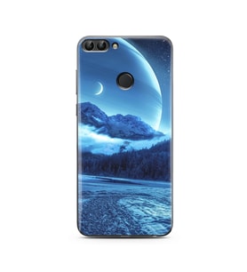 Kış Tasarımlı Süper Şeffaf Silikon Telefon Kılıfı Huawei P Smart 