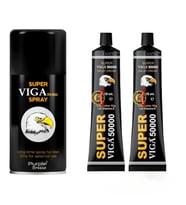1 KUTU VİGA 50000 YÜKSEK KALİTE GECİKTİRİCİ SPREY + 2 KUTU VİGA 50000 YÜKSEK KALİTE GECİKTİRİCİ KREM