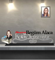 Kişiye Özel İş Kadını Karikatürlü Kolay Yetişmiyor Ahşap Biblo Bayan-17