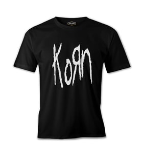 Korn - Logo Siyah Erkek Tshirt