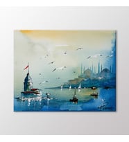 Arty Tablo İstanbul Manzarası Tablo (Karışık)