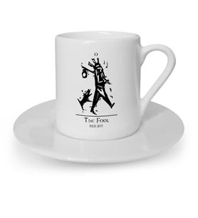 BK Gift Kişiye Özel Tarot The Fool Deli Türk Kahvesi Fincanı