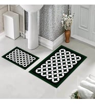 Banyo Halısı Ikili Klozet Takımı Kaymaz Tabanlı (60 xm x 100 cm + 40 cm x 60 cm) 