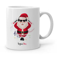 BK Gift Kişiye Özel Noel Baba Beyaz Kupa Bardak  2