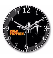 Pulp Fiction Duvar Saati Bombeli Gercek Cam