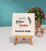 Rehber Öğretmen Dekoratif Taş Baskı
