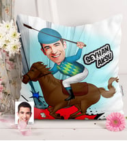 BK Gift Kişiye Özel Bay Jokey Karikatürlü  Yastık