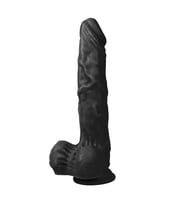 LilituShop 21 cm Realistik Siyahi Dildo Penis