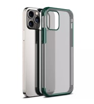 Microsonic Apple iPhone 12 Pro Kılıf Frosted Frame Yeşil