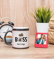 Patron Sihirli  Kupa Bardak ve Kırmızı Mini Çerçeve