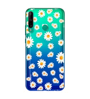 Papatya Tasarımlı Süper Şeffaf Silikon Telefon Kılıfı Huawei P40 Lite E