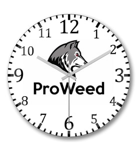 Pro Weed  Connect  Duvar Saati Bombeli Gercek Cam