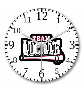 Team Lucille Duvar Saati Bombeli Gercek Cam