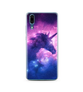 Unicorn Tasarımlı Süper Şeffaf Silikon Telefon Kılıfı Huawei P20   