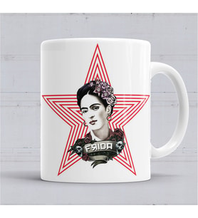 Frida Kahlo   Kupa Bardak  Porselen