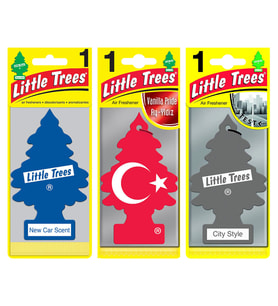 Little Trees 3'lü Set TÜRK Bayrağı/New Car/City Style Asma Koku (Karışık)