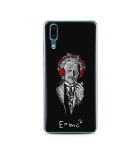 Einstein Tasarım Süper Şeffaf Silikon Telefon Kılıfı Huawei P20 
