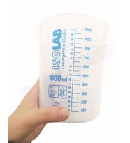 ISOLAB 1000ml Ölçü Kabı Beher Mavi Skala (Çok Renkli)