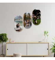 Kişiye Özel 3 Parçalı Oval Tablo