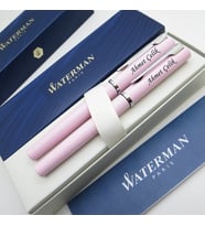 Waterman Allure Pastel Pembe Dolma Kalem + Roller Kalem Set  İsme Özel Kalem  Hediye Kalem