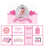 Pembe Balon Parti Malzemeleri Konsept 20 Kişilik