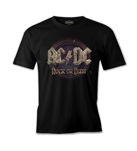 AC DC - Rock or Bust Siyah Erkek Tshirt