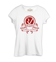 Red Velvet - Logo Beyaz Kadın Tshirt