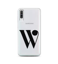 Samsung A70 Harf Tasarımlı Telefon Kılıfı W-Harfi 