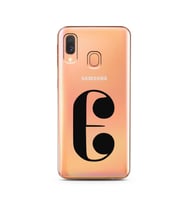 Samsung A40 Harf Tasarımlı Telefon Kılıfı E-Harfi 