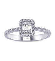 Lova 0,20 Karat Baget Pırlanta Yüzük - 1020316