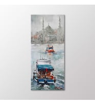 Arty Tablo Suluboya Tekneler ve İstanbul Tablo (Karışık)