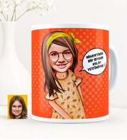 BK Gift Kişiye Özel Kolay Yetişmiyor Kız Çocuk Karikatürlü Beyaz Kupa Bardak - 2