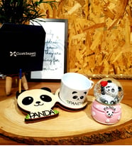 Sevimli Panda Kar Küresi Ve 3D Masum Panda Notlu Kupa Arkadaşa Hediye