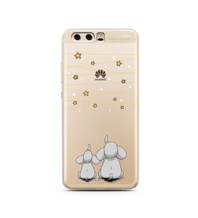 Filler Tasarımlı Süper Şeffaf Silikon Telefon Kılıfı Huawei P10    