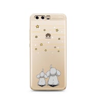 Filler Tasarımlı Süper Şeffaf Silikon Telefon Kılıfı Huawei P10    