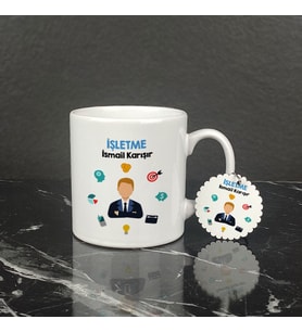 İşletme Kupa Bardak ve Anahtarlık Set