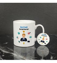 İşletme Kupa Bardak ve Anahtarlık Set