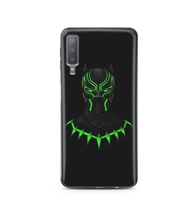 Black Panter Tasarım Süper Şeffaf Silikon Telefon Kılıfı Samsung A7 (2018)