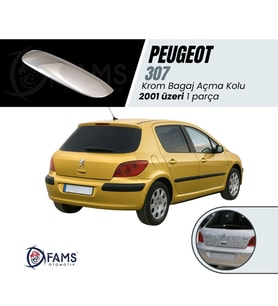 Peugeot 307 Krom Bagaj Açma Kolu 2000 Üzeri P. Çelik
