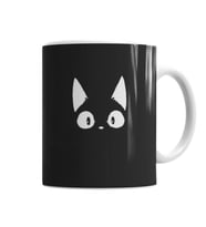 Beyaz Kedi Siyah Kötü Cats Kupa Bardak Porselen
