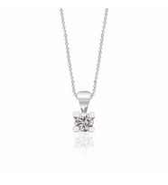 0.18 CT Pırlanta Tektaş Kolye