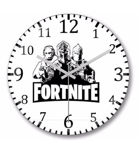 Fortnite   Duvar   Saati Bombeli Gercek Cam