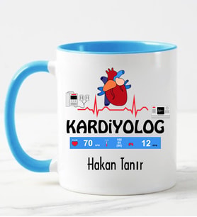 Kardiyolog Kupa Bardağı Mavi