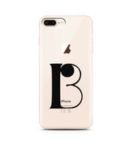 Iphone 8 Plus Harf Tasarımlı Telefon Kılıfı B-Harfi 