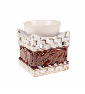 Dekoratif Fil Tasarımlı Buhurdanlık 7,5 x 7,5 x 9 cm Buhur Dek Hed Tasarım Mumluk