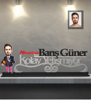 Kişiye Özel Sporcu Karikatürlü Kolay Yetişmiyor Ahşap Biblo Bay-12