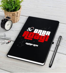 BK Gift Kişiye Özel Baba Adayı Siyah Defter Kalem Seti-3