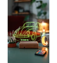 Kişiye Özel 3D VosVos Masaüstü Led Lamba